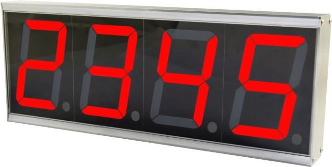 Produktbild Allnet ALL-POE-CNT-1 Digital wall clock Rechteck Grau Wanduhr