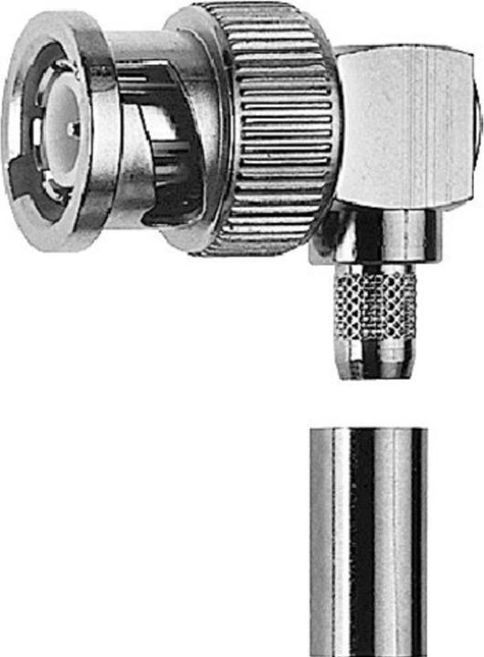 Produktbild Telegärtner BNC-Kabelwinkelstecker Crimp G13, G50 75 Ohm, löt/crimp, A0504, G13 (0.4/2.5)