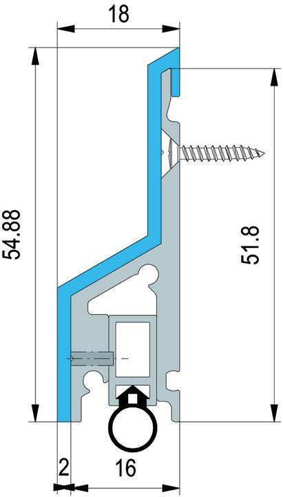 Produktbild Alumat Wetterschenkel