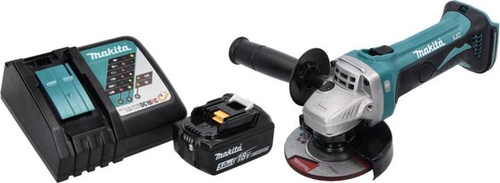 Produktbild Makita DGA 452 RT1 Akku Winkelschleifer 18 V 115 mm + 1x Akku 5,0 Ah + Ladegerät (115 mm)