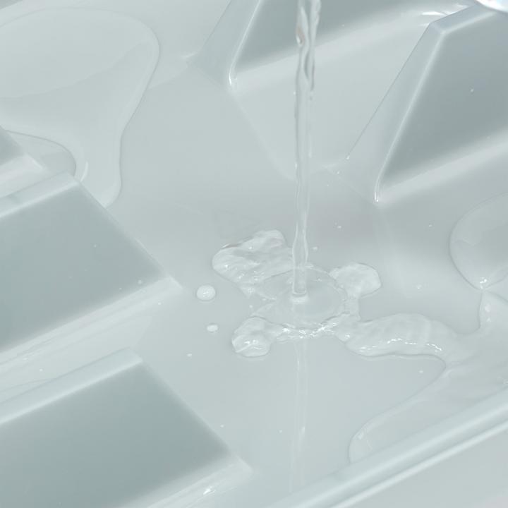 Actual product image Relaxdays Cutlery Tray 5 Compartments, Pack of 2