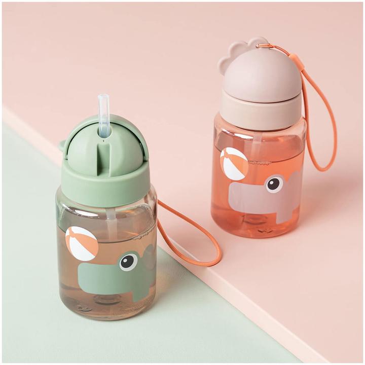 Actual product image Done by Deer Drinking bottle with straw Playground green (0.28 l)