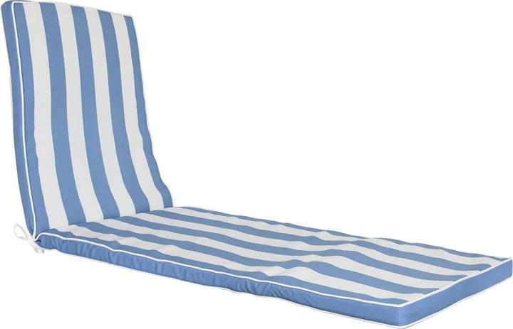 Produktbild DKD Home Decor Liegestuhlkissen Hängematte Weiss Himmelsblau 190 x 60 x 5 cm