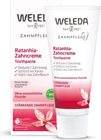 Produktbild Weleda Ratanhia-Zahncreme (75 ml)