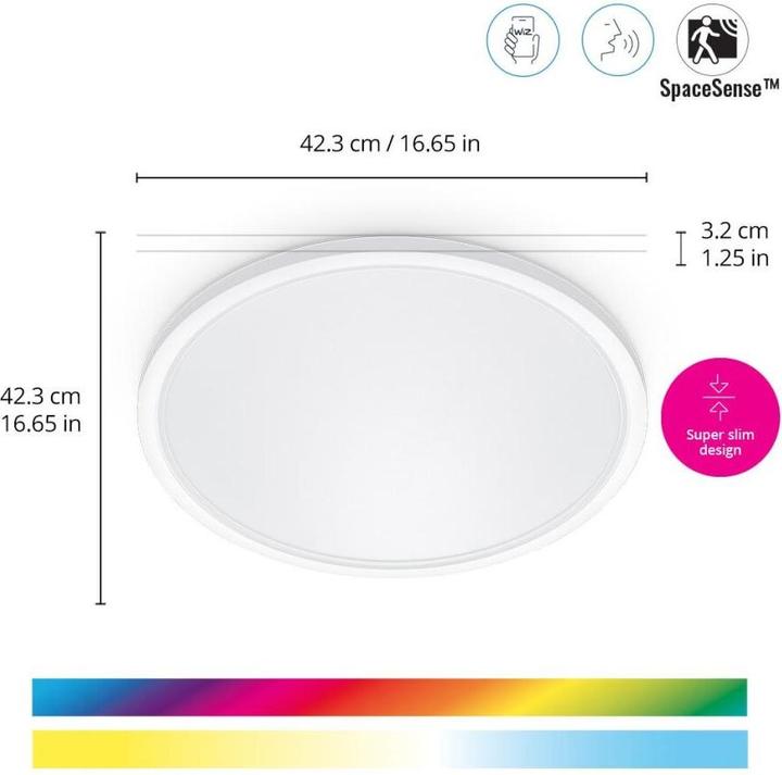 Produktbild WiZ Tunable White & Color SuperSlim (2600 lm)