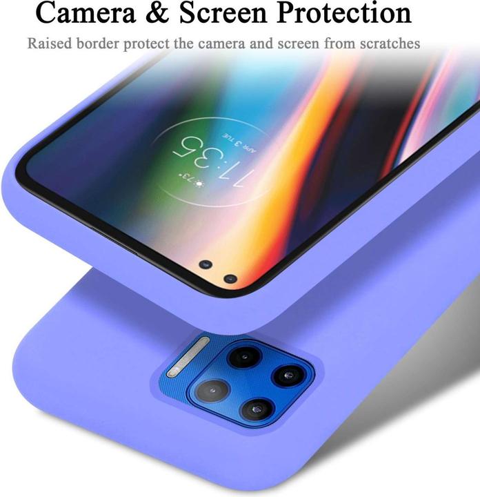 Actual product image Cadorabo Bumper Case for Motorola MOTO G 5G PLUS TPU Liquid Silicone Cover for Motorola MOTO G 5G PLUS (Motorola Moto G 5G Plus)