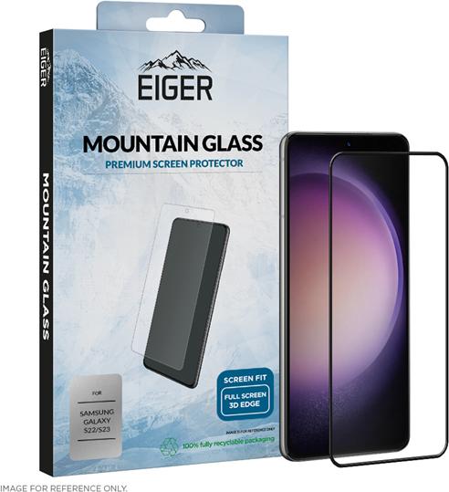 Actual product image Eiger Mountain Glass Clear Edge (1 Piece, Samsung Galaxy S23, Samsung Galaxy S22)