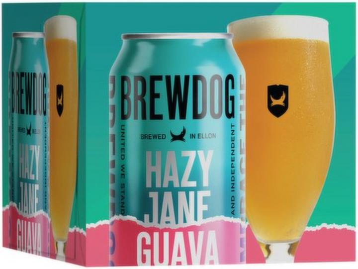 Produktbild BrewDog Hazy Jane Guava (4 x 33 cl)