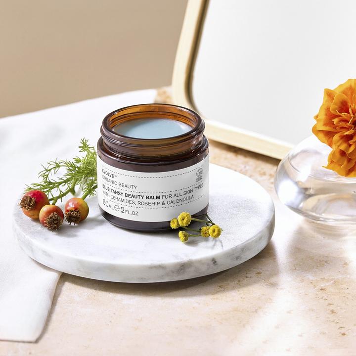 Immagine prodotto Evolve Organic Beauty Idratante Balsamo di bellezza alla tansia blu 60 ml (60 ml, Balsamo per il viso)