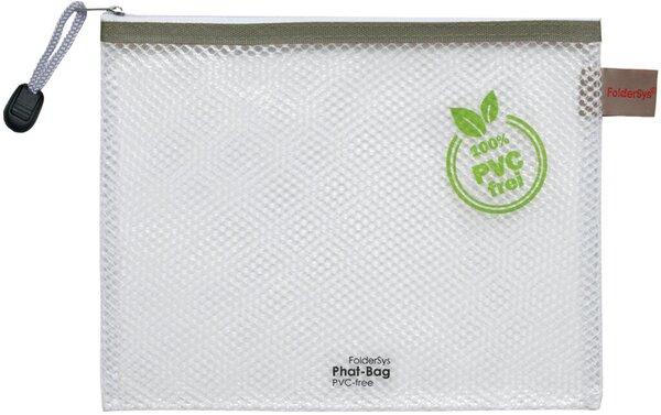 Produktbild Foldersys Reissverschlussbeutel B6 transparent/taupe 0,15 mm (Tasche)