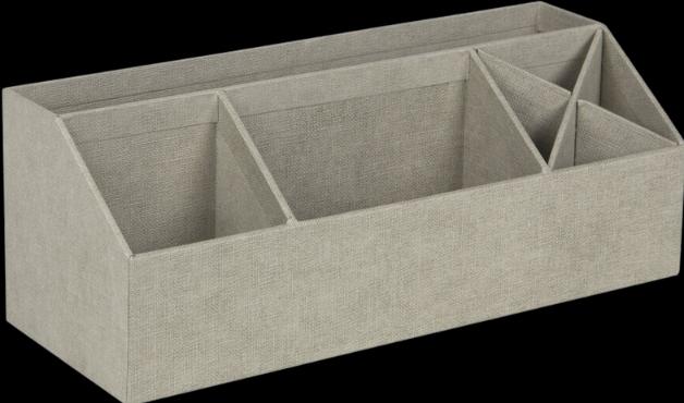Actual product image Bigso Office Butler Linen Cover Elisa Linen Nature, Desktop Organizer
