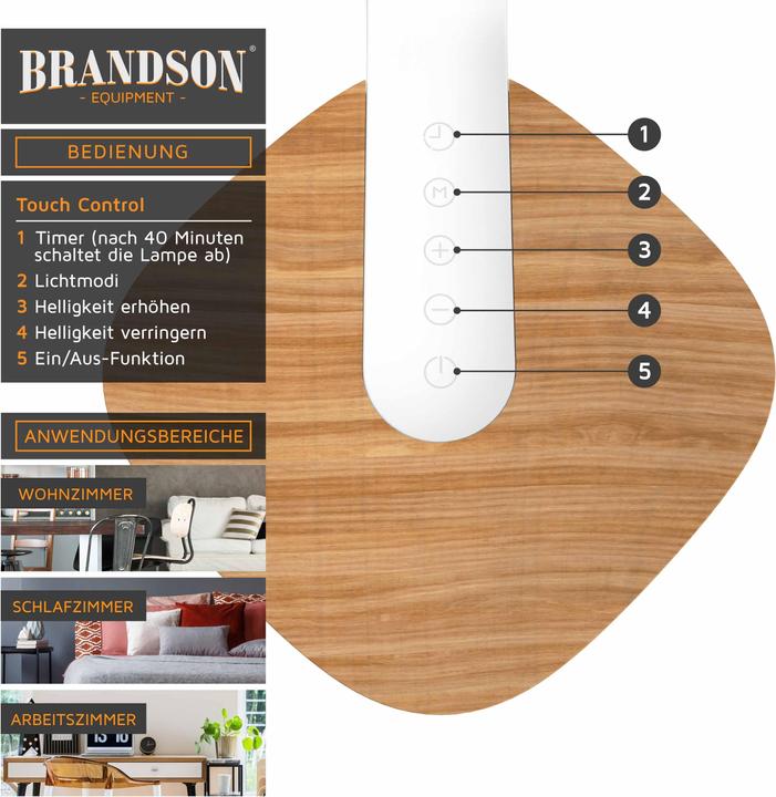 Produktbild Brandson Schreibtischlampe (250 lm)