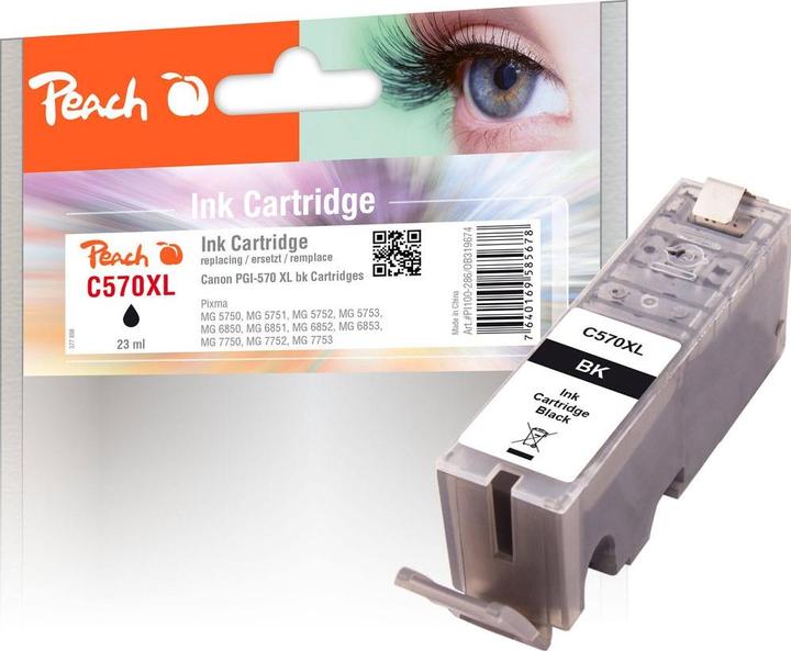 Produktbild Peach PGI-570bk XL (BK)