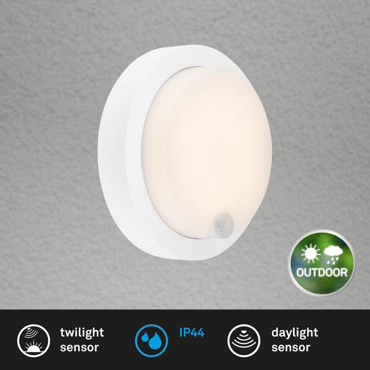 Produktbild Briloner Akku LED Aussenwandleuchte,Sensor,weiss,LED/4W (700 lm, IP44)