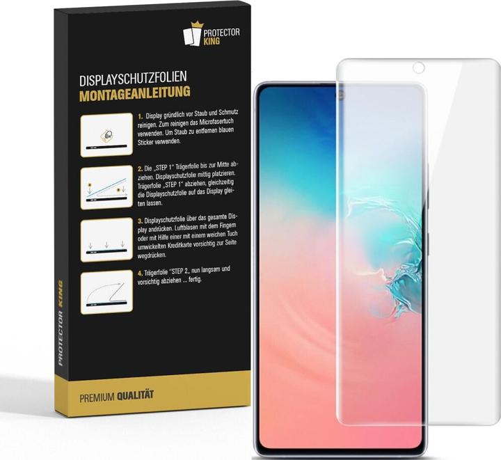 Actual product image Protectorking 3x Displayschutz HD Klar (3 Piece, Samsung Galaxy S10 Lite)