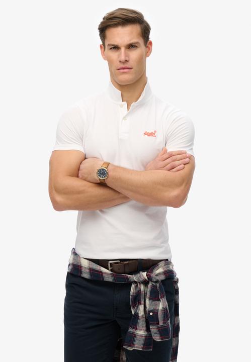 Immagine prodotto Superdry Essential Jersey-Polohemd mit neonfarbenem Logo (XL)