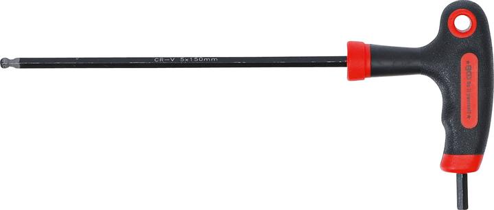 Produktbild BGS Schraubendreher mit T-Griff und seitlicher Klinge Innensechskant mit Kugelkopf 5 mm (Innensechskant)