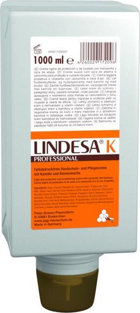 Lindesa PROFESSIONAL K Hautschutzcreme 1,0 l (1000 ml)