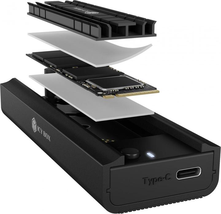 Productafbeelding Icy Box IB-180MC-C31 DockingStation M.2 NVMe&SATA SSD (M.2)