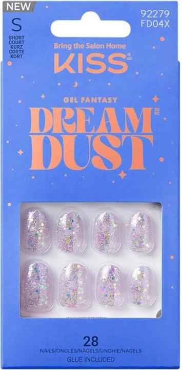 Actual product image KISS Gel Fantasy Dreamdust Nails Champagne (Artificial nails, Champagne)