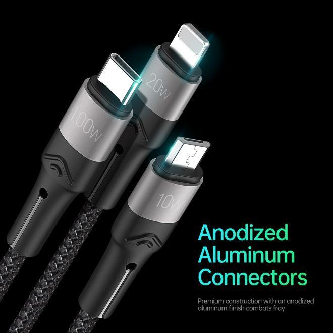 Immagine prodotto Duzzona 3 in 1 USB Ladekabel (1.30 m)
