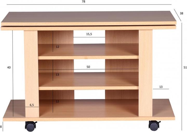 Actual product image Wohnling Hifi (75 x 38 x 51 cm)