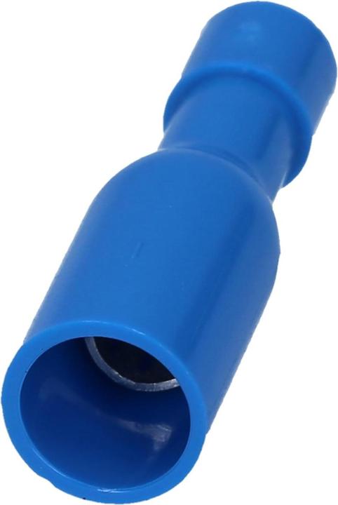 Produktbild Kalitec 10 Stück RHVB5 Rundsteckhülsen blau 1,5mm - 2,5mm² I isoliert I 5mm Durchmesser I 23mm lang