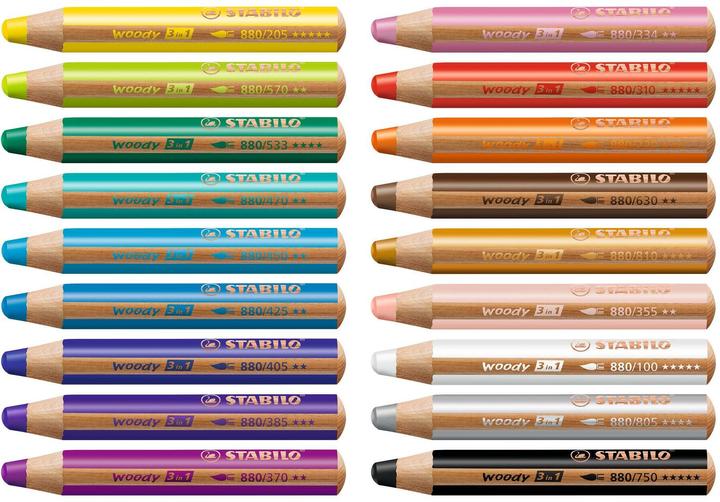 Immagine prodotto STABILO matita colorata woody 3 in 1 (Giallo, 1 x)