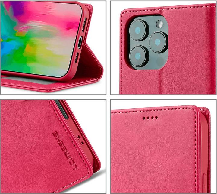 Actual product image LC.Imeeke iPhone 16 Pro Max - Leather Case Cover (Apple iPhone 16 Pro Max)