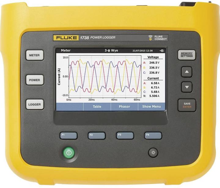 Actual product image Fluke 1738/EUS Power Logger, power analyzer (CAT IV 600V, CAT III 1000V)