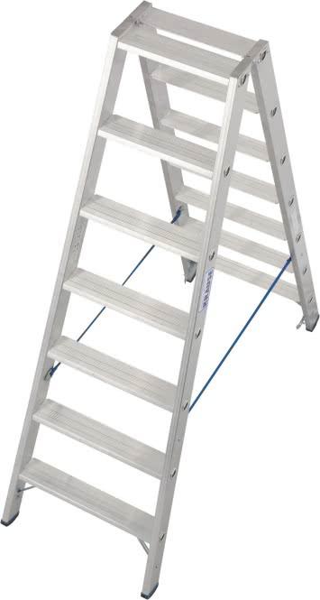 Produktbild Krause Alu-Stufendoppelleiter, ohne Rollen (Gerüst, 180 cm)
