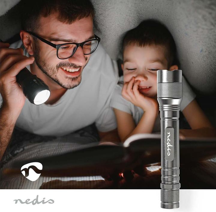 Produktbild Nedis LED-Taschenlampe, Premium, 150lm - silber (2.90 cm, 150 lm)