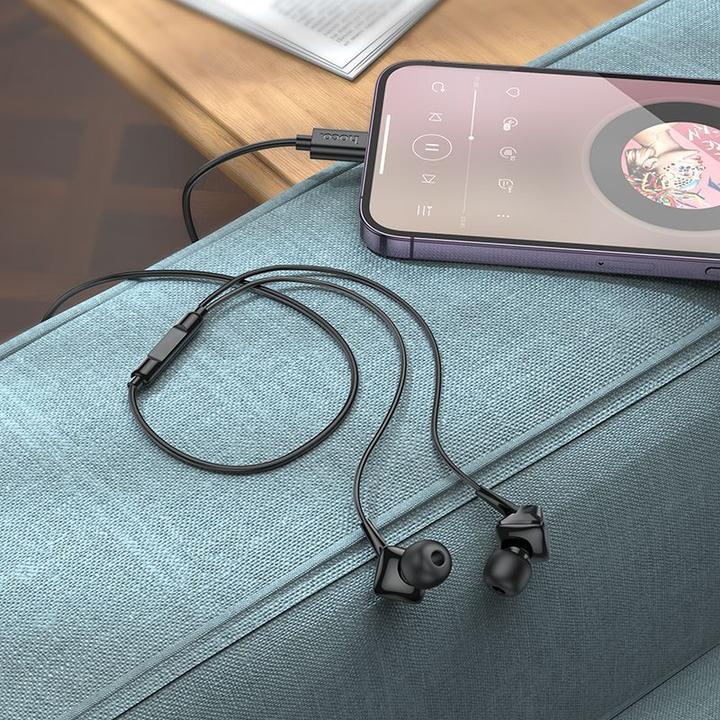 Immagine prodotto Hoco Wired headphones M113 Clear universal digital earphones with microphone iP (Cablato)