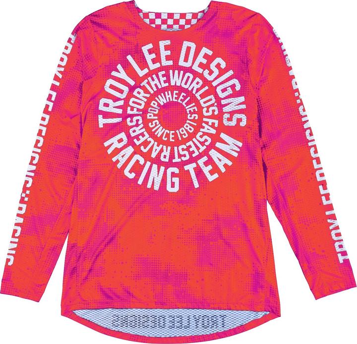 Troy Lee Designs GP Pro Air Jersey, Carlsbad 97, orange/pink, youth L (L)