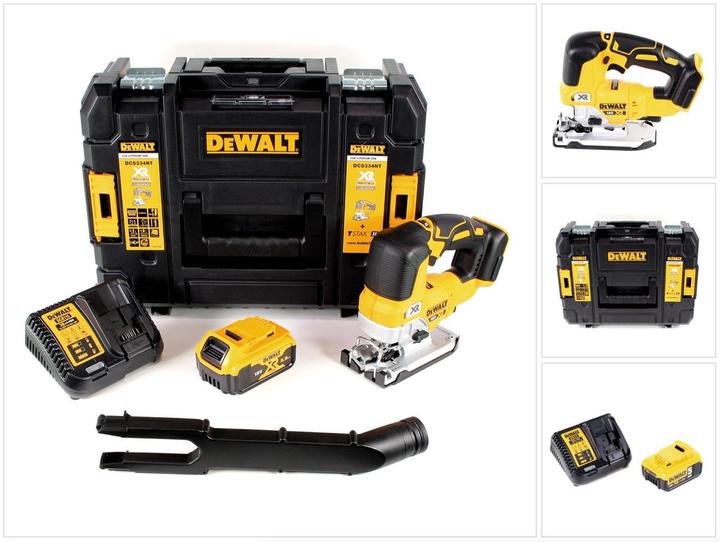 Immagine prodotto DeWalt DCS 334 P1 Seghetto alternativo a batteria 18V in valigetta T-STAK + 1x Batteria 5,0Ah + Cari