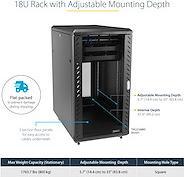 Image du produit StarTech RK1836BKF (18 HE, Rack 19 pouces)