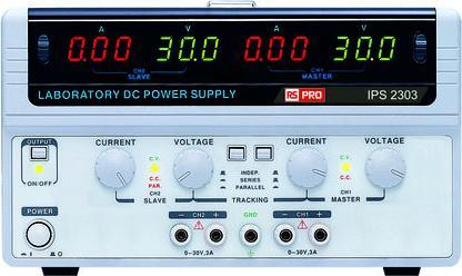 Image du produit Rs Pro Dual output DC power supply,0-30V 3A