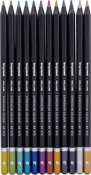Produktbild Bruynzeel Expression Farbstifte Metallic 12er (Mehrfarbig, Metallisch, 12 x)