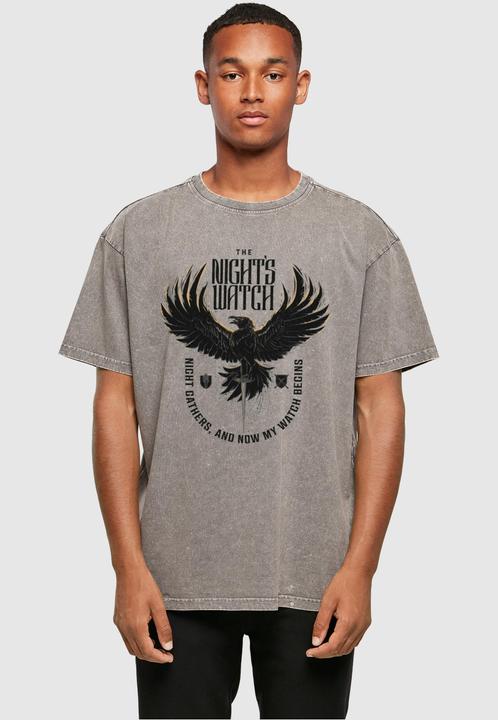 Immagine prodotto Absolute Cult Game Of Thrones - Maglietta oversize lavata con acido dei Guardiani della Notte - 117285 (XS)