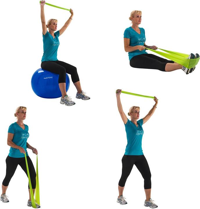 Produktbild Tunturi Resistance Band - Gummi Gymnastikband (1.20 m, Mittel)