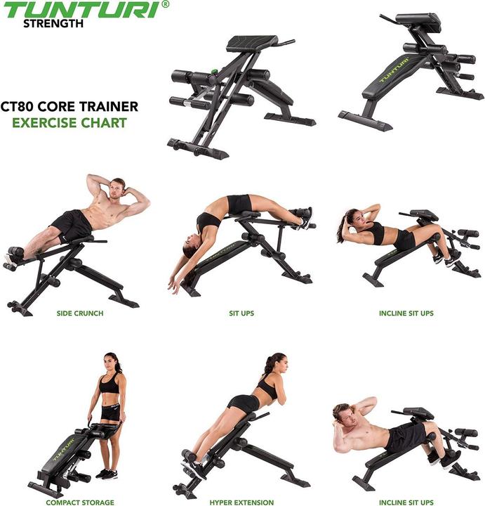 Immagine prodotto Tunturi Core Trainer CT80 Rückenstrecker und Bauchtrainer