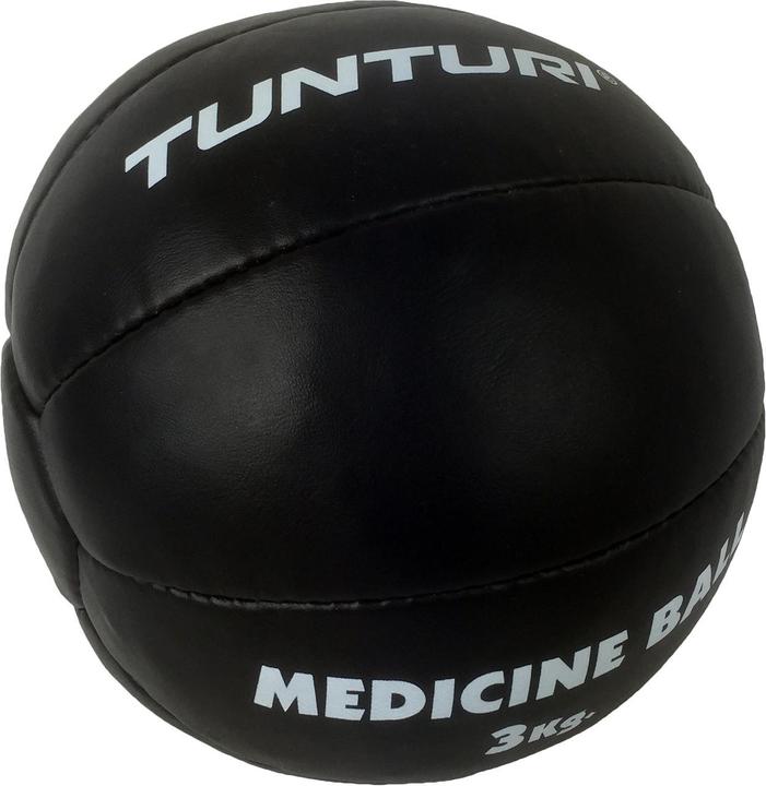 Tunturi Medizin Ball Schwarz (3 kg, 200 mm)