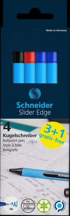 Actual product image Schneider Mix Sets Ballpoint Pen Slider Edge XB (colour assorted, 4 x)