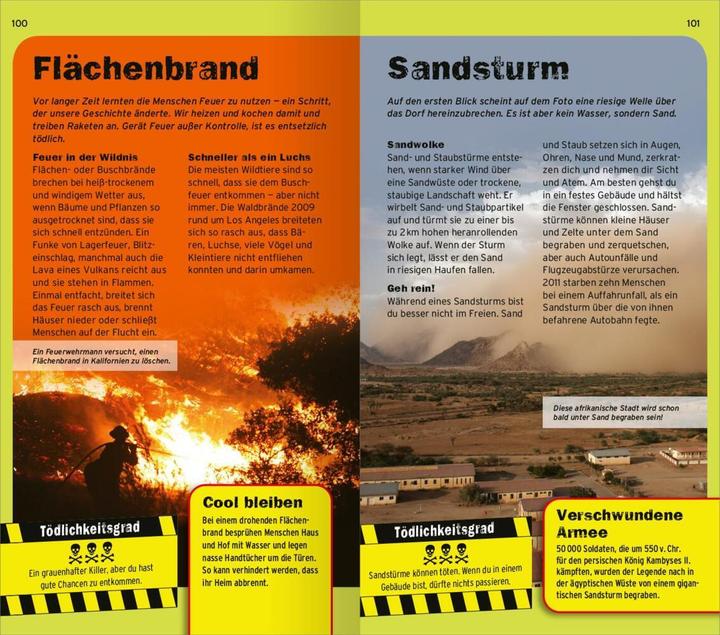 Nährwerte und Zutaten Die 100 tödlichsten Dinge der Welt (Deutsch, Petra Bachmann, Anna Claybourne, 2023)