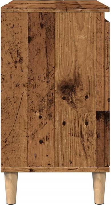 Image du produit VidaXL Waschbeckenunterschrank Unterschrank Badschrank Badmöbel Altholz-Optik (58 x 33 x 60 cm)