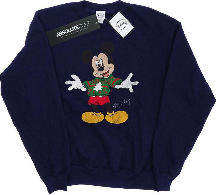 Disney Mickey Mouse Christmas Jumper Sweatshirt Mädchen