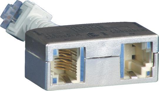 Metz Connect BTR Cable sharing Adpt. pnp 3 2er Set Ethernet-Ethernet VE 2 Ethernet-Ethernet silber