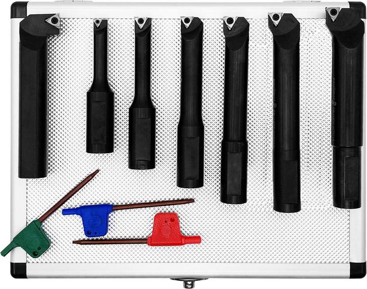 Produktbild Paulimot Bohrstangen-Set mit Wendeplatten, Ø 18 mm, für Ausdrehkopf, 7-teilig