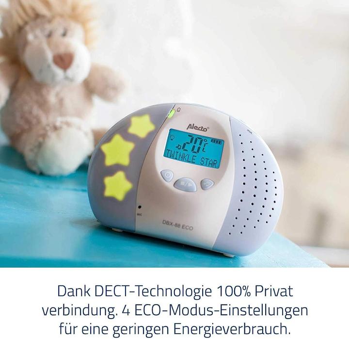 Immagine prodotto Alecto Dbx-88 Eco (Audio del baby monitor, 300 m)
