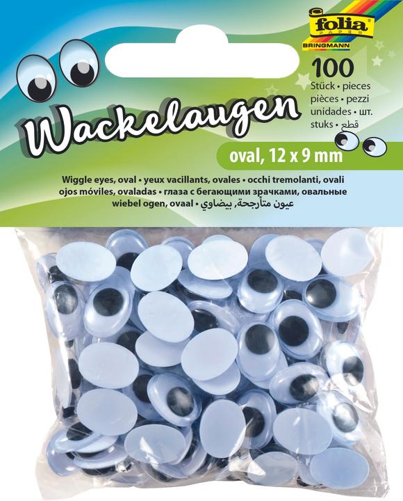 Produktbild Folia Wackelaugen oval D12mm